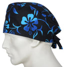 Surgical Cap Black Lava Flower